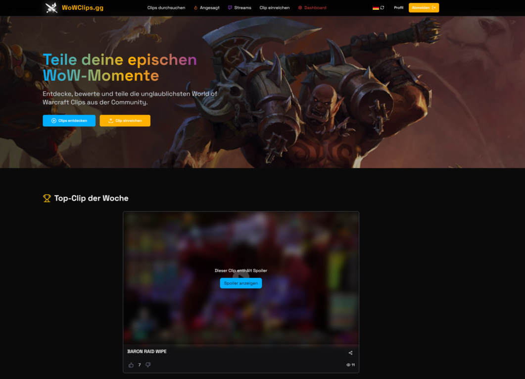 Wir stellen vor: WoWClips.GG – Dein Tool für Warcraft & Twitch